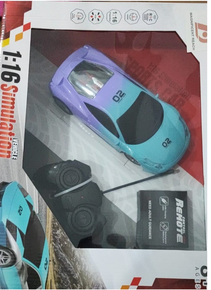 MUMS PLANET Large racing car with wheels and a remote control steering wheel  - Image 2