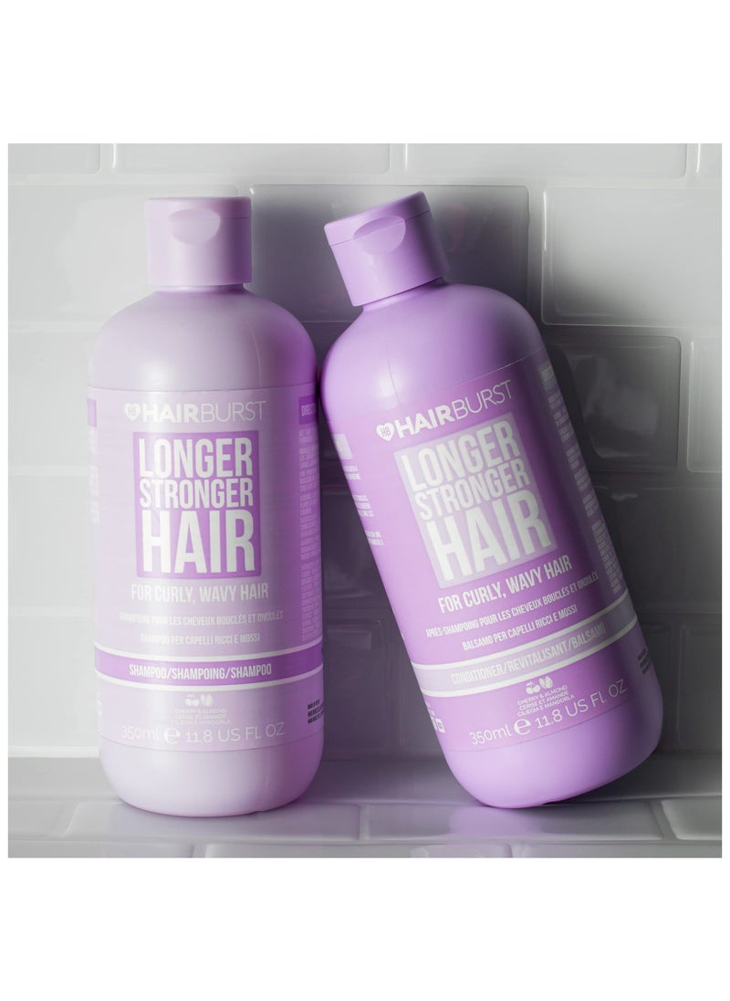 HAIR BURST - Wavy & Curly Hair Shampoo and Conditioner Set — Sulfate, SLS, Paraben Free, CGM Approved - Nourishing Amino Acids, Almond Extract & Cherry Oil - Curl Enhancing, Frizz Control & Moisturising - Image 1