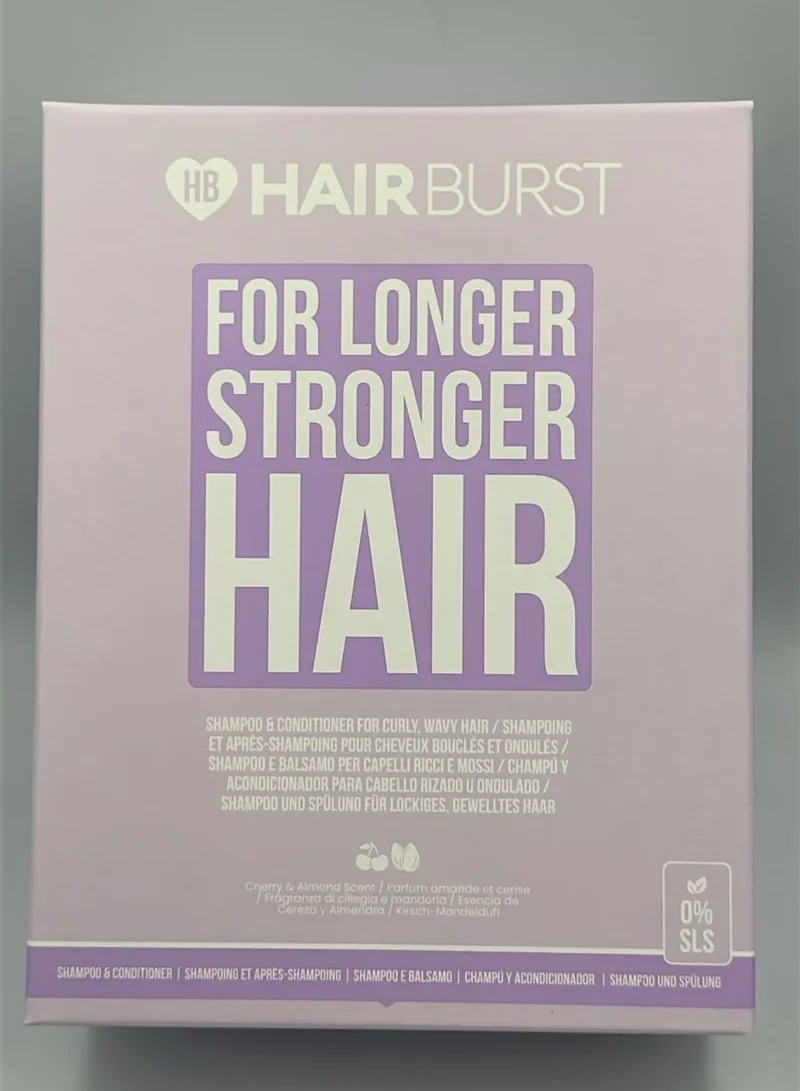 HAIR BURST For Longer Stronger Hair - Shampoo & Conditioner for curly wavy hair