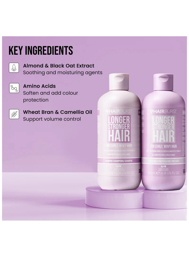 HAIR BURST For Longer Stronger Hair - Shampoo & Conditioner for curly wavy hair