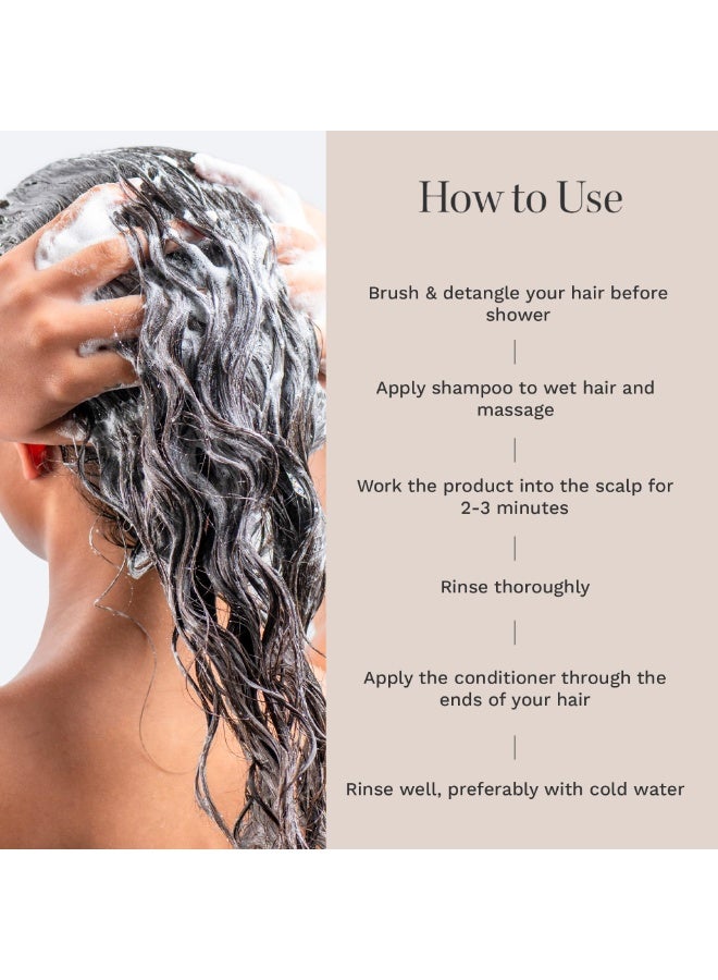 هيربرست شامبو وبلسم للشعر الطويل والقوي المتموج والمجعد - خالٍ من السلفات والبارابين، معزز للأحماض الأمينية وزيت اللوز والكرز - Image 5