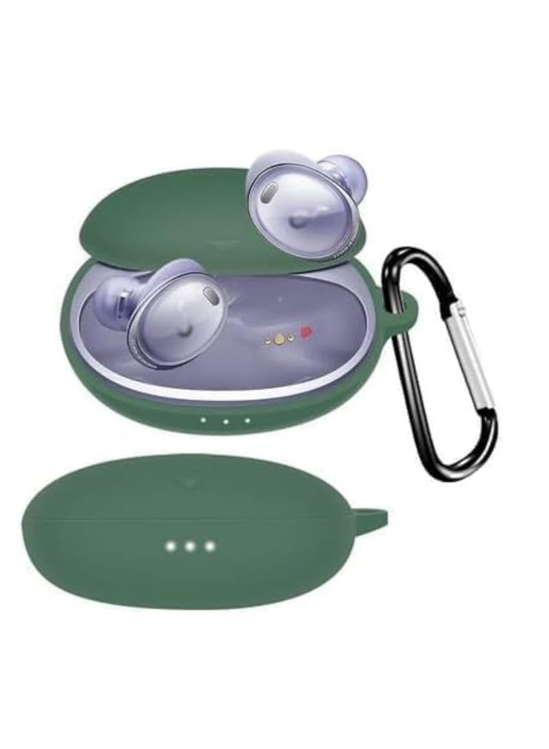 Compatible with Anker Soundcore Liberty 4 NC Case Cover, Soft Silicone Shockproof Protective Case Skin for Soundcore Liberty 4 NC Wireless Earbuds (Dark green) - Image 2