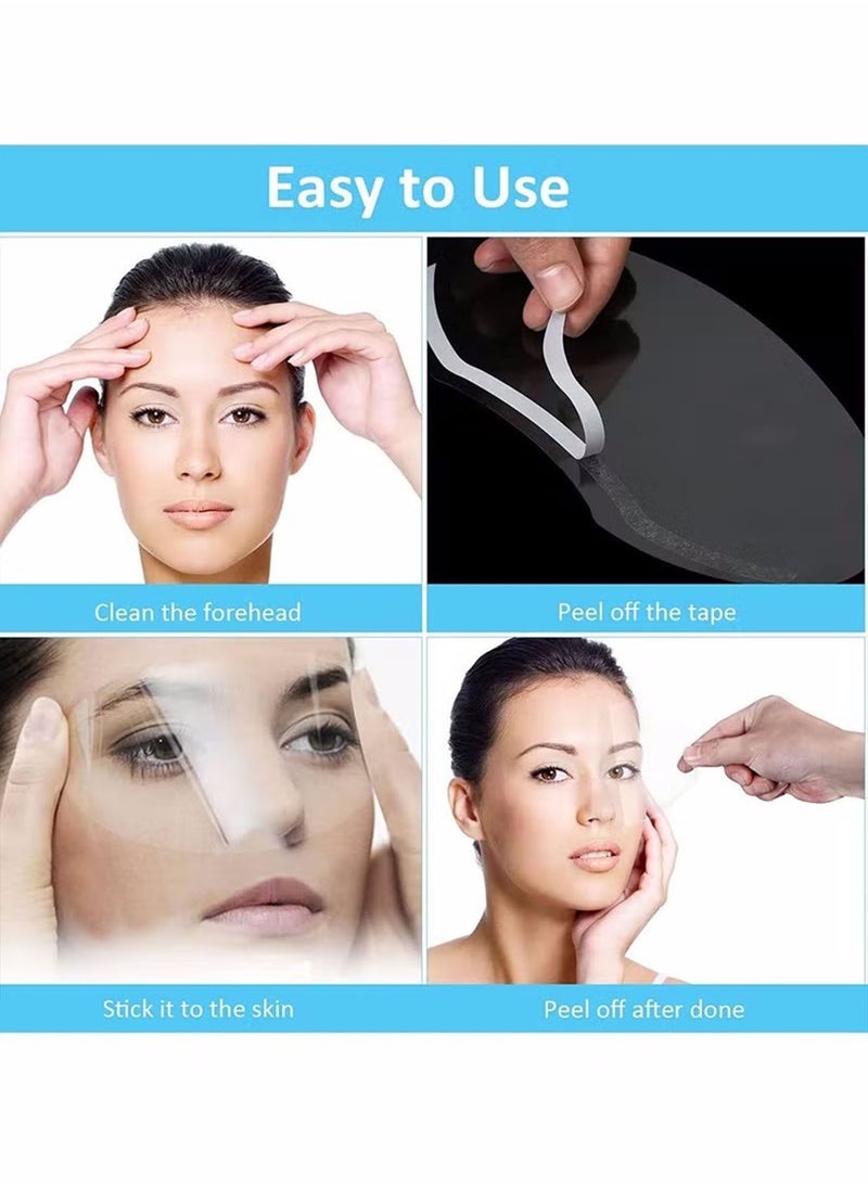 Generic 50 Pcs Disposable Face Sheilds Clear Shower Eye Shield Plastic Face Visors Hairdresser Transparent Hairspray Shield Makeup Protector For Eyelash Extensions Hair Cutting Makeup Shower  - Image 4