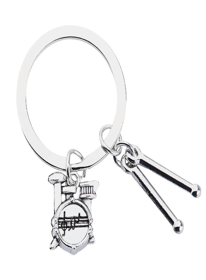 Yreamont Drum Keychain Gifts for Son Grandson Drummers Gifts for Women Men Music Gifts for Daughter Son Music Lovers Gifts for Nephew Friend Drum Accessories Gifts for Percussionists - Image 1