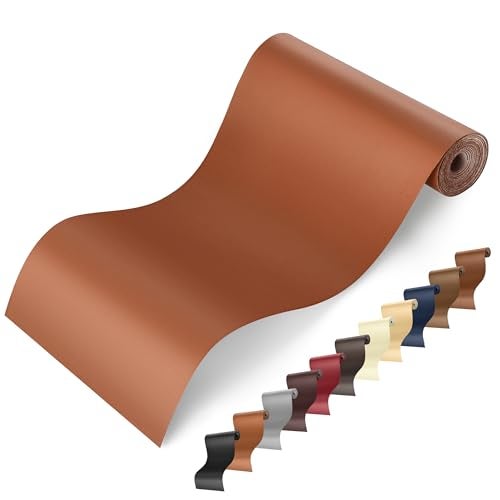 YAFLC Self Adhesive Leather Repair Tape Kit, 4"x 63" Leather Repair Patch for Furniture, Leather Repair Patch for Car seat, Sofas, Couch, Boat Seat Light Brown - Image 1