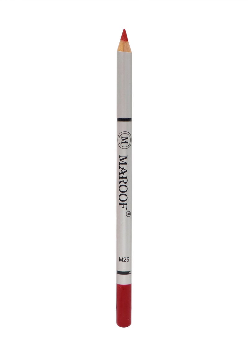 MAROOF Soft Eye and Lip Liner Pencil M25 Strawberry Red - Image 3