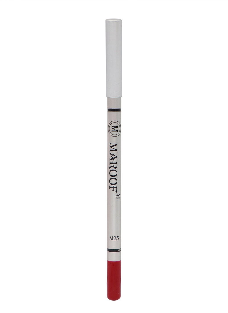MAROOF Soft Eye and Lip Liner Pencil M25 Strawberry Red - Image 1