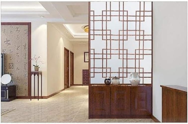 SUNBIRD Privacy Window Film Non Adhesive UV Blocking Removable Glass Covering Opaque Window Sticker Self Static Cling Vinyl Glass Film for Home Office Living Room 36 x 96 Inch Brown Outline - Image 4