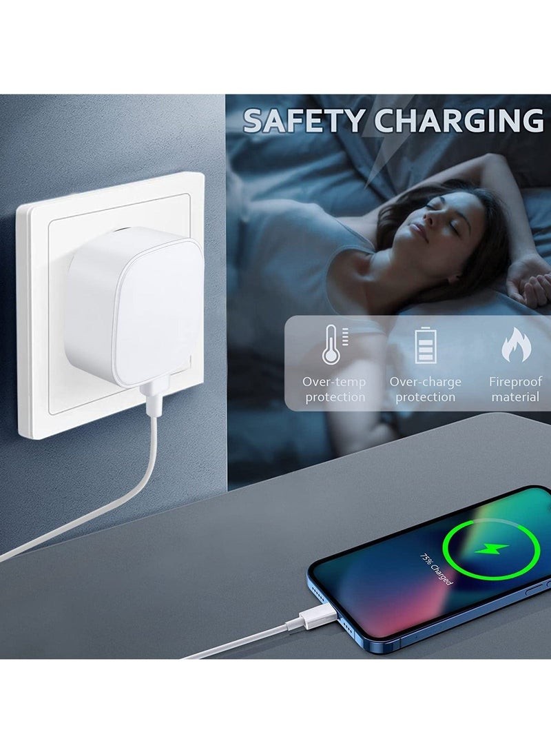 Captaintech USB C Plug for iPhone, 20w USB C Charger for iPhone14, Pd Power 3.0 Delivery Fast Charger, USB C Wall Charger Pd Compatible with iPhone 14 13 12 Pro Max - Image 3