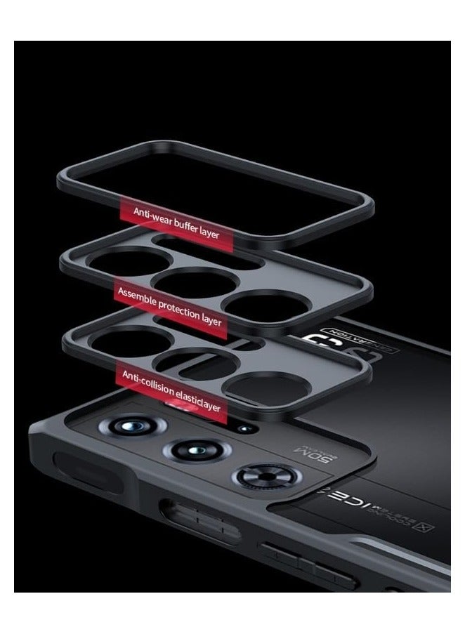 General ZTE Nubia Red Magic 9 Pro Case,TPU+PC Transparent Phone Cover Shockproof Protective Cases for Red Magic 9 Pro  - Image 5