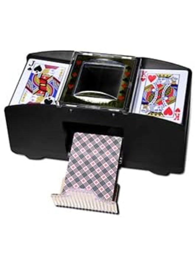 Card Shuffler, 2 Decks, Automatic Card Shuffler, Electric  Operated Playing Card Shuffler for Home, Party, Club,  Games - Image 1