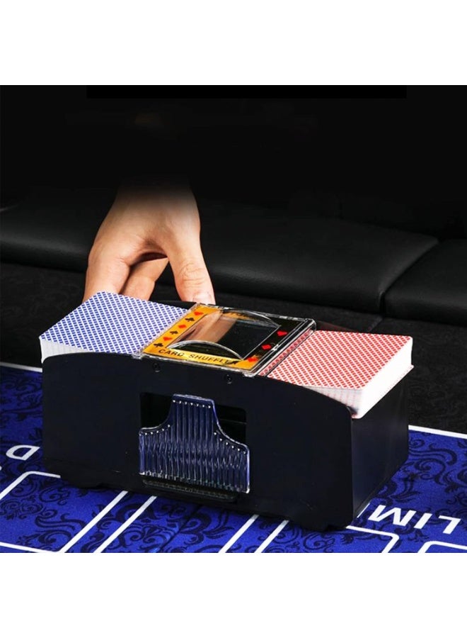 Card Shuffler, 2 Decks, Automatic Card Shuffler, Electric  Operated Playing Card Shuffler for Home, Party, Club,  Games - Image 2