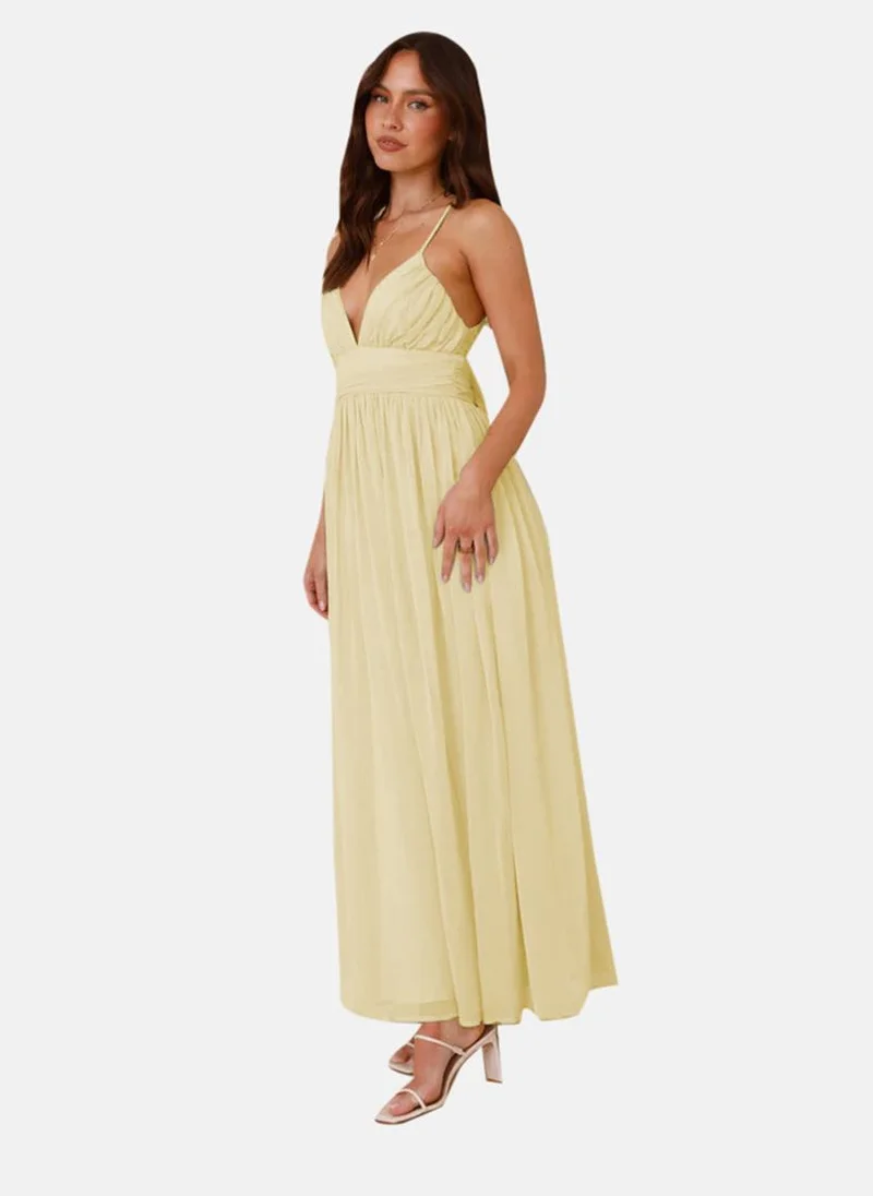 YUNIQEE Empire Waist Maxi Dress