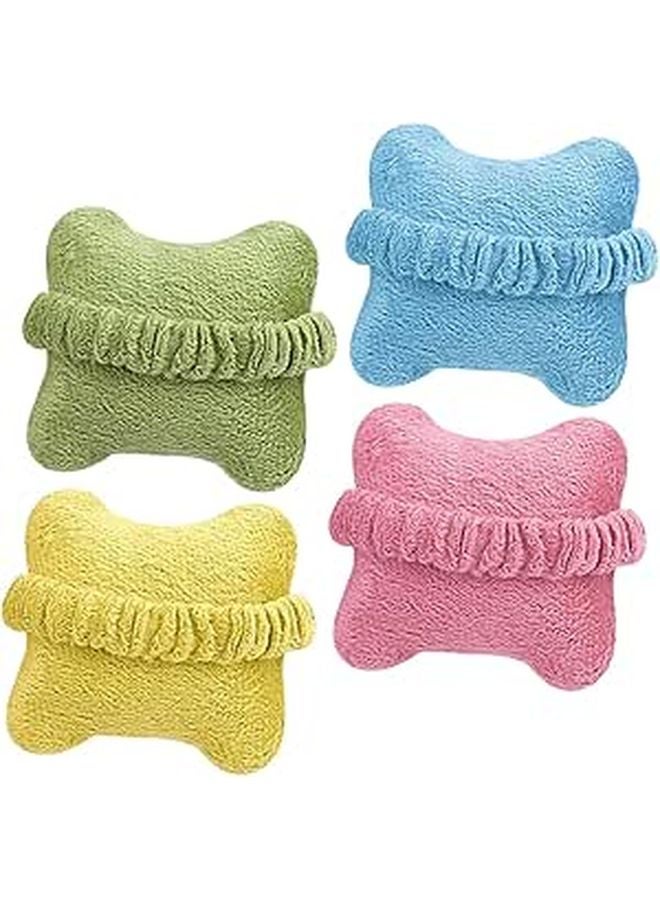 4Pcs Ergonomic Mouse Wrist Rest Pads Small Cushion Support With Comfortable Curve Design Pink Blue Yellow Green - Image 1