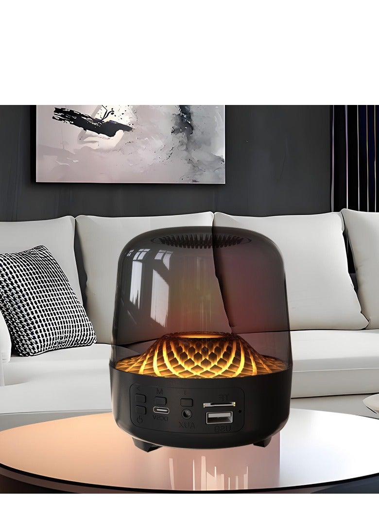 Magnetic Bluetooth Speaker with RGB Light, Cell Phone Stand with Wireless Bluetooth Speaker, for Games, Music - Long Battery Life, HD Sound Quality, Gift for Man/Woman (Black) - Image 3