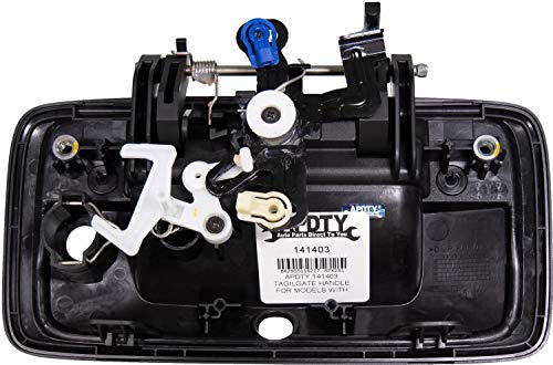 APDTY 141403 Tailgate Handle Textured Black Models wTwo Holes Lock Backup Camera Holes - Image 3