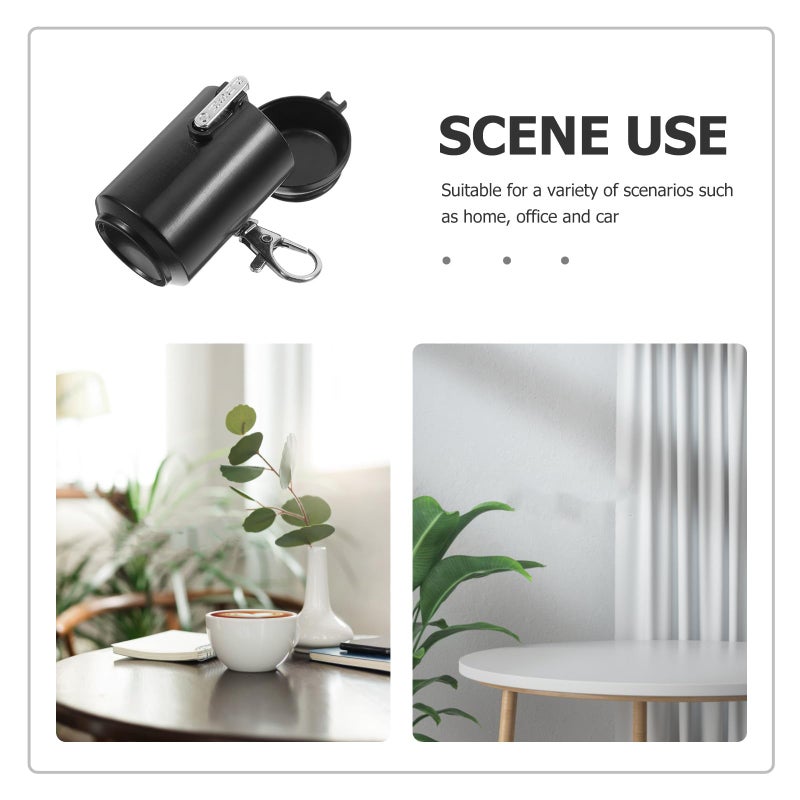 Large Sealed Portable Ashtray with Lid Smokeless Pocket Size for Outdoor Home Travel Use - Image 4
