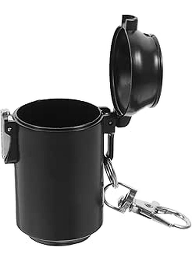 Large Sealed Portable Ashtray with Lid Smokeless Pocket Size for Outdoor Home Travel Use - Image 1