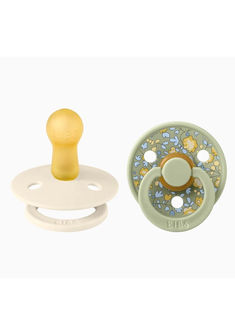 BIBS BIBS Pacifier DeLux (Latex)  2-piece - Ivory Sage  - Image 2
