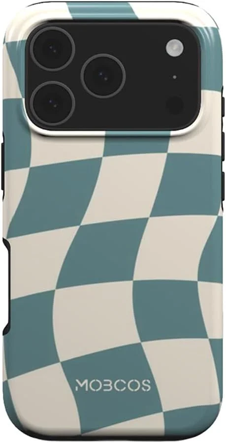 Mobcos Mobcos iPhone 17 Pro Checkmate Mood Premium Case Compatible with Hybrid Dual-Layer Hard Shell + Silicone Protection - Scratch-Resistant Shockproof Mobile Cover