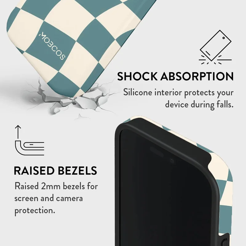 Mobcos Mobcos iPhone 17 Pro Checkmate Mood Mobcos iPhone 17 Pro Checkmate Mood Premium Case Compatible with Hybrid Dual-Layer Hard Shell + Silicone Protection - Scratch-Resistant Shockproof Mobile Cover  | Best Price UAE