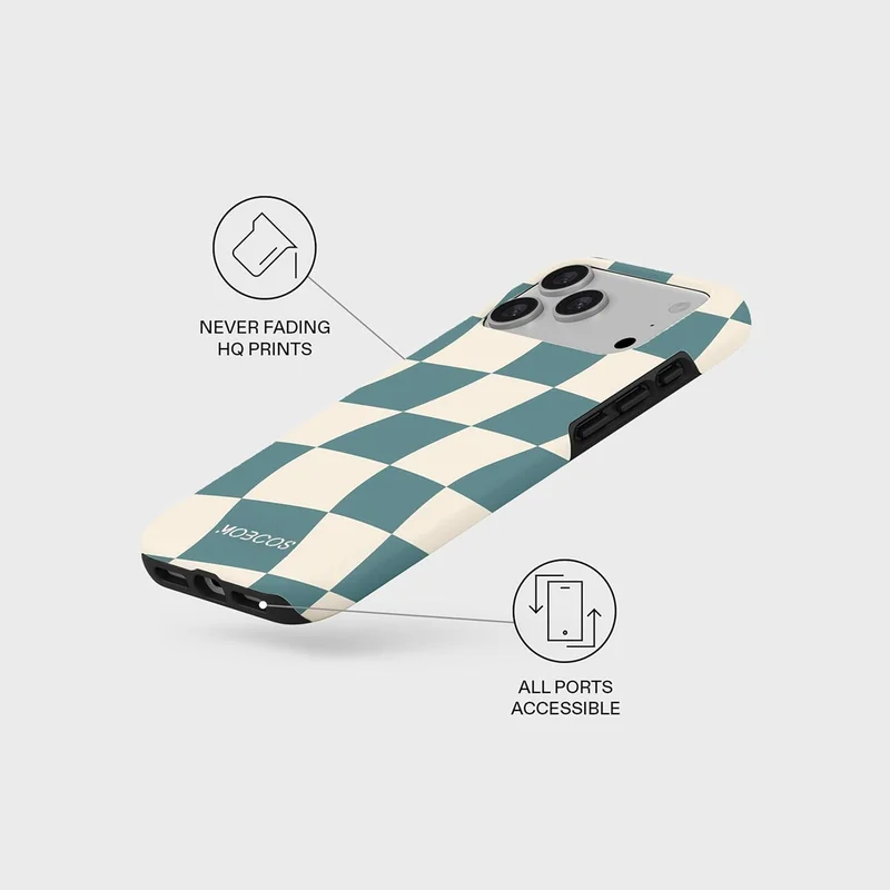 Mobcos Mobcos iPhone 17 Pro Checkmate Mood Mobcos iPhone 17 Pro Checkmate Mood Premium Case Compatible with Hybrid Dual-Layer Hard Shell + Silicone Protection - Scratch-Resistant Shockproof Mobile Cover  | Best Price UAE