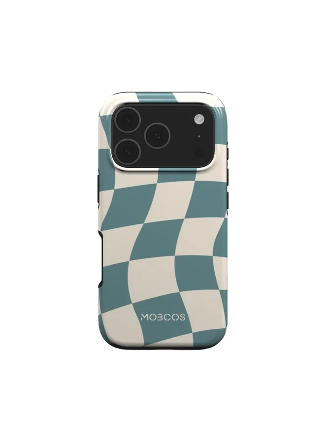 موبكوس جراب موبكوس تشيكميت مود بريميوم لهاتف آيفون 17 برو، متوافق مع غطاء صلب مزدوج الطبقات مع حماية من السيليكون - غطاء مقاوم للخدوش والصدمات