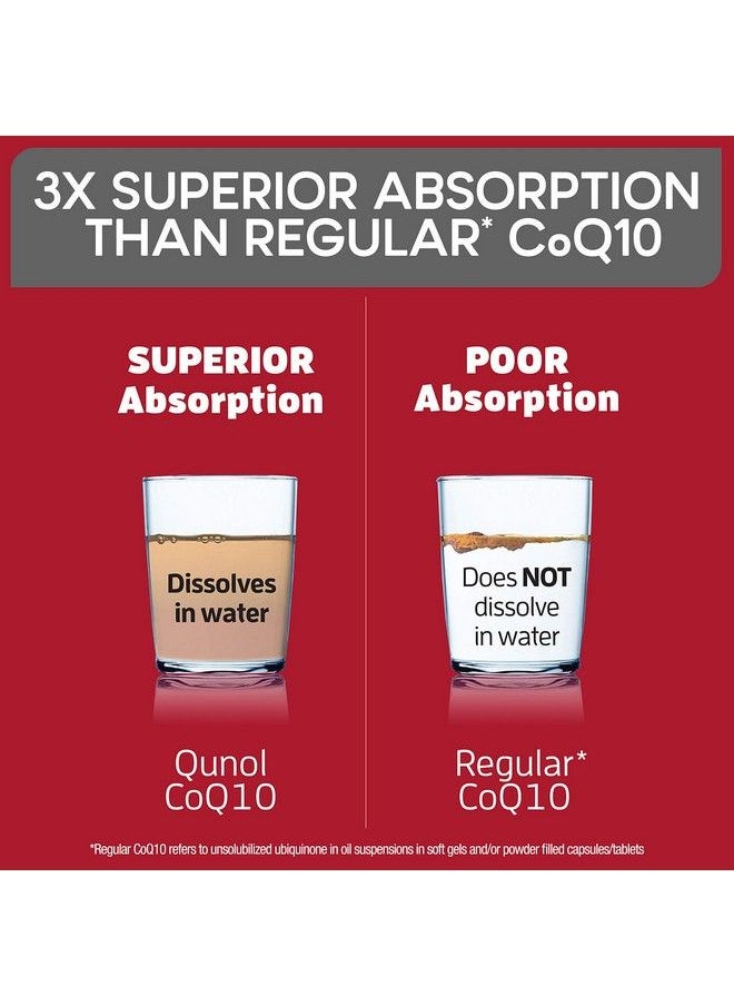 Qunol - Ultra Coq10 100Mg 3X Better Absorption Patented Water And Fat Soluble Natural Supplement Form Of C0Q10 Antioxidant For Heart Health 30 Count Softgels - Image 1