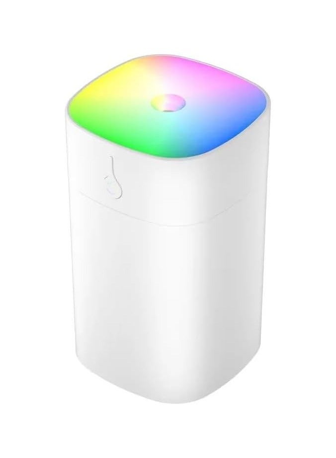 VIO Mini Portable Rainbow Cup Humidifier with USB Connecter Small Cool Mist Aromatherapy Air Humidifier Large Spray Humidification LED Night Light Suitable for Cars Office Bedroom Home - Image 3