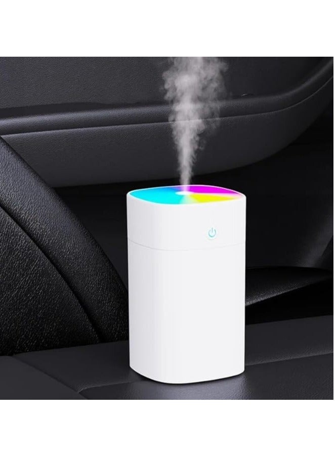 VIO Mini Portable Rainbow Cup Humidifier with USB Connecter Small Cool Mist Aromatherapy Air Humidifier Large Spray Humidification LED Night Light Suitable for Cars Office Bedroom Home - Image 1