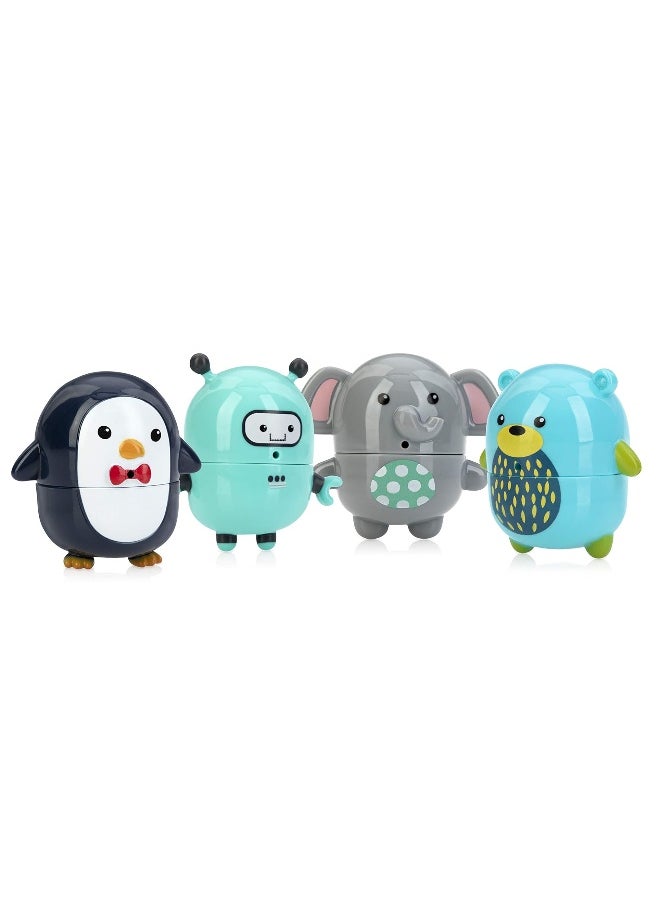 Nuby Nuby Silly Squirts Bath Toys, Easy to Clean Children's Bath Toy, Bear and Elephant  - Image 4