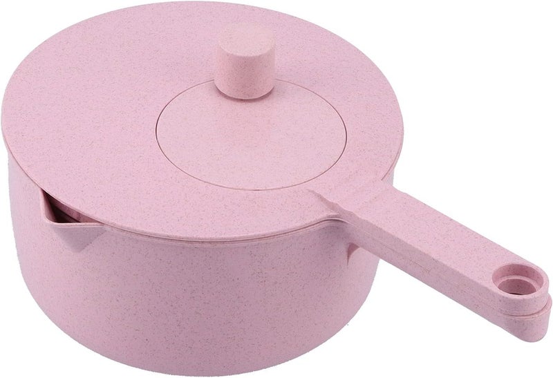 Household Vegetable Drainer, Manual Salad Spinner and Fruit Dryer, Kitchen Vegetable Washer with Removable Basket and Stirring Frame, Includes Egg Strainer for Left or Right Handed (Pink) - Image 4