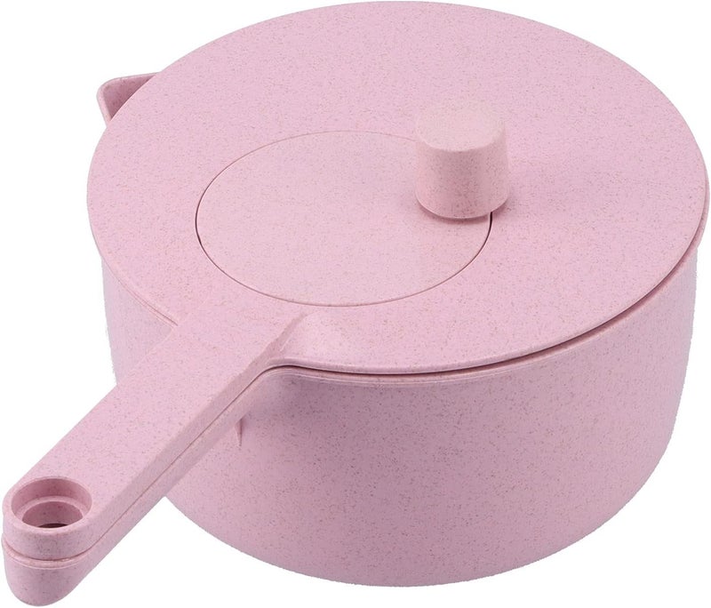 Household Vegetable Drainer, Manual Salad Spinner and Fruit Dryer, Kitchen Vegetable Washer with Removable Basket and Stirring Frame, Includes Egg Strainer for Left or Right Handed (Pink) - Image 3