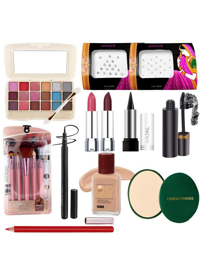 G4U Makeup Kit For Women & Girls With Eyeshadow | Foundation | Lipsticks | Compact | Mascara And More Beauty Products (Raksha Bandhan Gift Set) 36-45 - Image 1