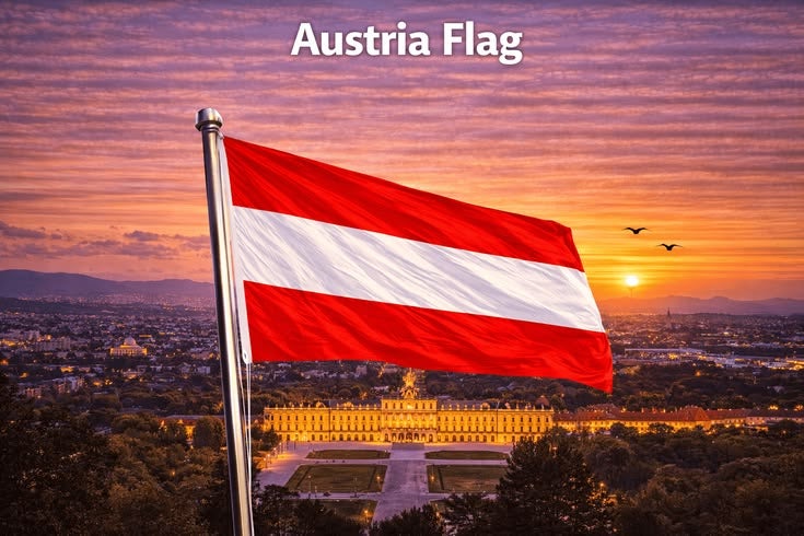 ARS Austria Flag - Heavy-Duty 210D Satin, Austria Flag for Outdoor/Indoor, Fade Resistant, Flag Day, And Home-Polyester, National Day Sport Day, FIFA World Cup, Indoor & Outdoor Use-Size Available - Image 2