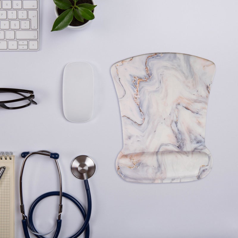 Wrist Rest Pads for Keyboard and Mouse,Desk Pad Set with Anti-slip Base for Stability - Image 3