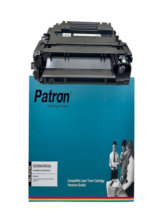 بترون خرطوشة حبر باترون 55A، خرطوشة حبر CE255A للطابعات P3015، 3015dn، P3010، 500 MFP M525 dn/f، خرطوشة حبر 55A، خرطوشة 55A، خرطوشة حبر متوافقة 55A، خرطوشة حبر متوافقة 55A - Image 1