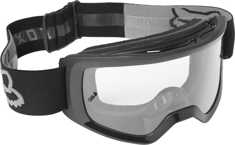 Fox Racing Main Motocross Goggle, Stray Black - Clear Lens - Image 4
