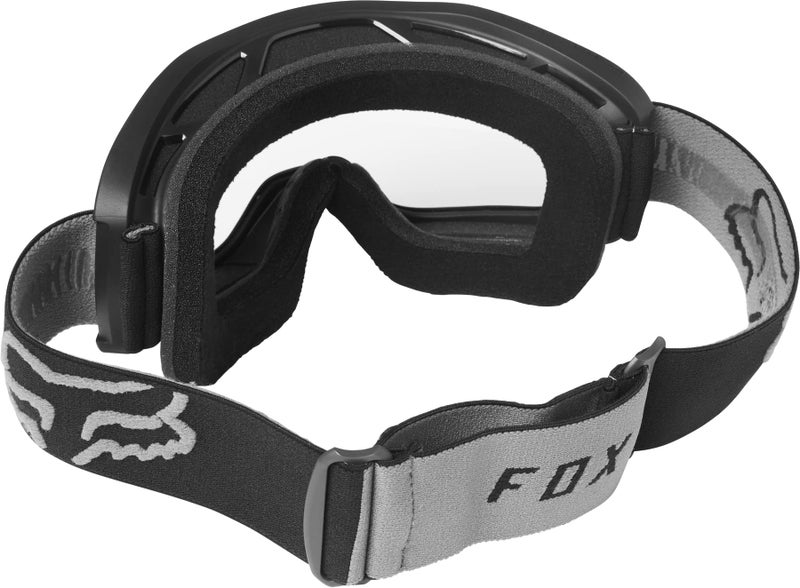 Fox Racing Main Motocross Goggle, Stray Black - Clear Lens - Image 3