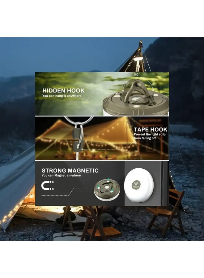 توبيز فانوس التخييم الخارجي الصغير CPL-T26 من Tobys بطول 10 أمتار مع 8 أوضاع إضاءة - CPL T26 MINI - Image 2