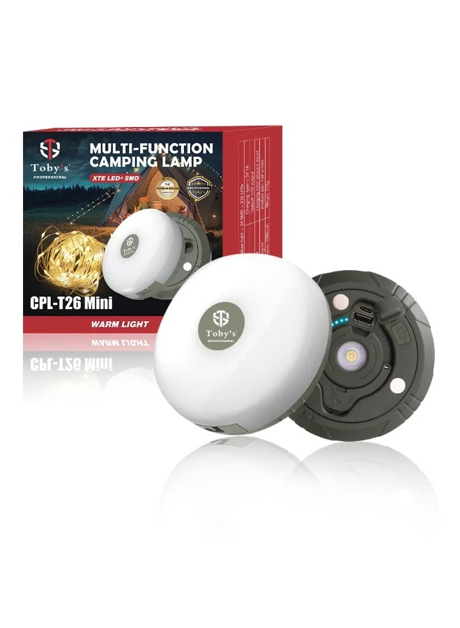 توبيز فانوس التخييم الخارجي الصغير CPL-T26 من Tobys بطول 10 أمتار مع 8 أوضاع إضاءة - CPL T26 MINI - Image 1