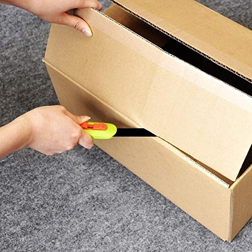 CANARY Box Cutter Retractable Blade, Safety Corrugated Cardboard Cutter Knife [Non-Stick Fluorine Coating Blade], Made in JAPAN, Green (DC-30F-1) - Image 5