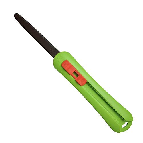 CANARY Box Cutter Retractable Blade, Safety Corrugated Cardboard Cutter Knife [Non-Stick Fluorine Coating Blade], Made in JAPAN, Green (DC-30F-1) - Image 3
