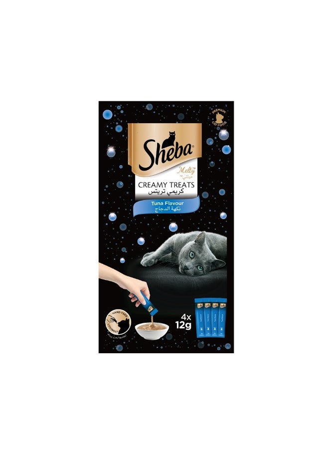 Sheba Sheba Creamy Treat Cat Food Tuna - 48 g 