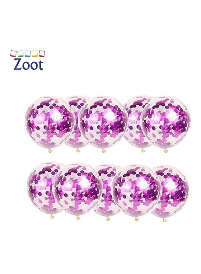 Zoot 20-Piece Confetti Filled Party Decoration Balloons Set 10inch - Image 3