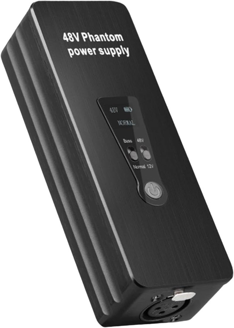 Phantom Power Supply Microphone Preamp 48V 12V Easy to Use Microphone Amplifier Microphone Amplifier for Studio Recording - Image 1