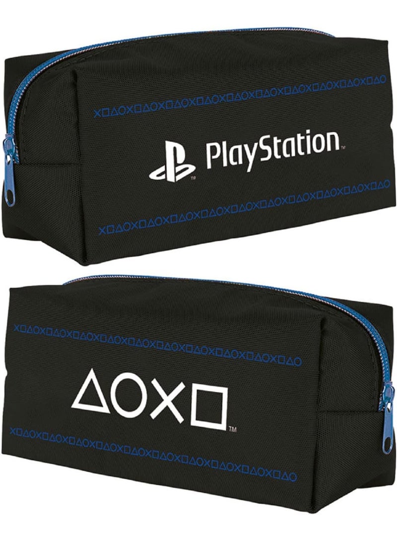 Pyramid Playstation Zip Up Pencil Case (Pinstripe Dark Design) - Official Merchandise 