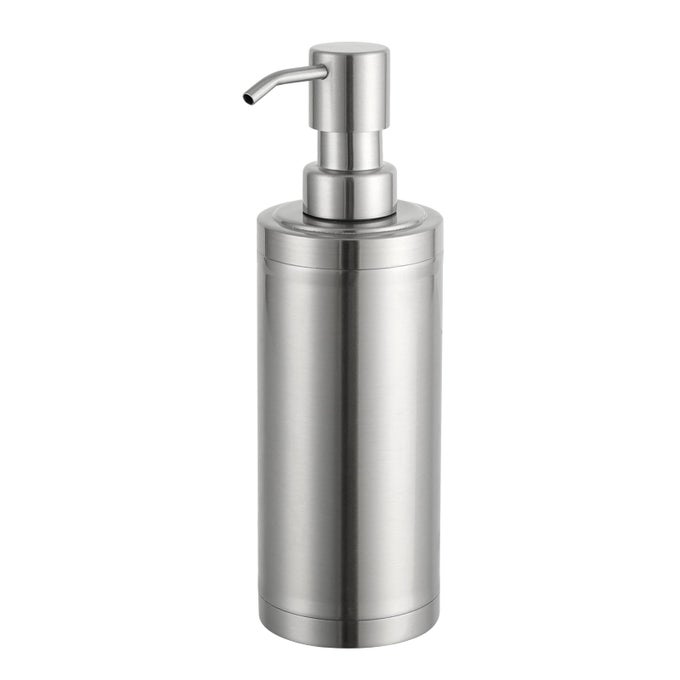 BRUSHED NICKEL SOAP DISPENSER STAINLESS STEEL METAL PUMP HAND LOTION BOTTLE FOR BATHROOM BEDROOM AND KITCHEN300ML1015OUNCE