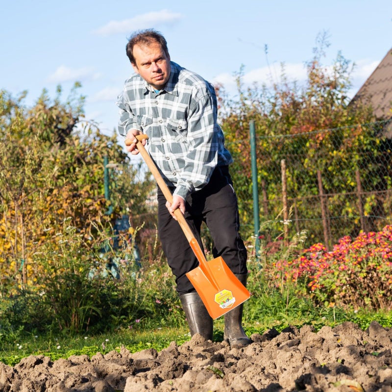 Colorful Square Garden Shovel with Sturdy Metal Blade for Outdoor Digging and Planting - Image 5