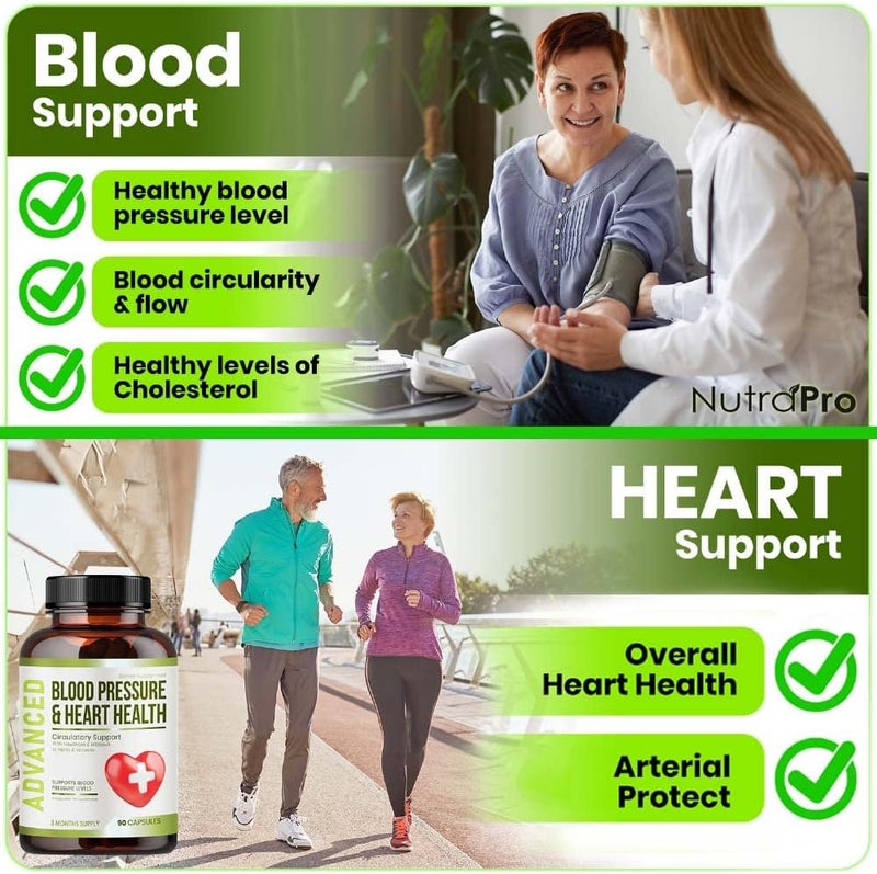 NutraPro Heart Health Blood Pressure Support Supplement  Support Blood Pressure  Healthy Circularity Naturally with Hawthorn Berry  HibiscusVitamins Pills for Healthy Hypertension BP  Healthy Heart - Image 2